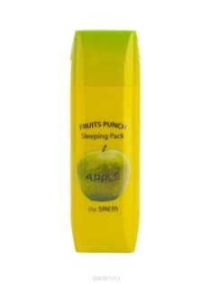 Ночная маска яблочный пунш ДЛЯ ЛИЦА  THE SAEM FRUITS PUNCH APPLE SLEEPING PACK 100 МЛ